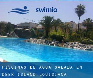 Piscinas de agua salada en Deer Island (Louisiana)