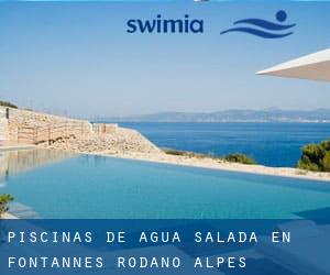 Piscinas de agua salada en Fontannes (Ródano-Alpes)